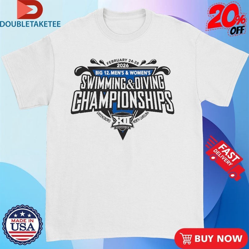 Big 12 2026 Men's And Women's Swimming Diving - Adult & Kids T-Shirts, Sweatshirts & Hoodies apparel design preview 1