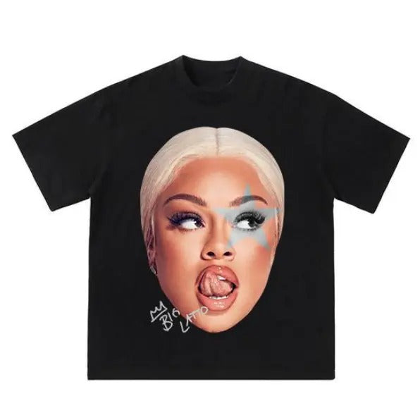 Big Face Lattooo Blue Star Rap - Adult & Kids T-Shirts, Sweatshirts & Hoodies apparel design preview 1
