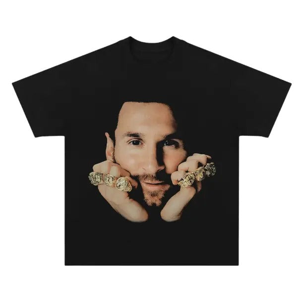 Big Face Messi Soccer Sport Fan Cotton Comfort - Adult & Kids T-Shirts, Sweatshirts & Hoodies apparel design preview 1