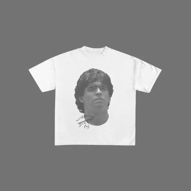 Big Head DIEGO MARADONA RIQUELME Vintage Soccer - Adult & Kids T-Shirts, Sweatshirts & Hoodies apparel design preview 1