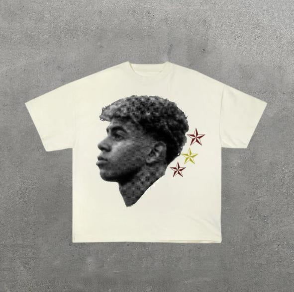 Big Head Lamine Vintage Soccer Menswear Womenswear - Adult & Kids T-Shirts, Sweatshirts & Hoodies apparel design preview 1