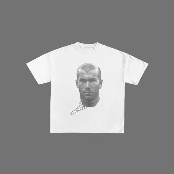 Big Head ZINEDINE ZIDANE YOUNG Vintage Soccer - Adult & Kids T-Shirts, Sweatshirts & Hoodies apparel design preview 1