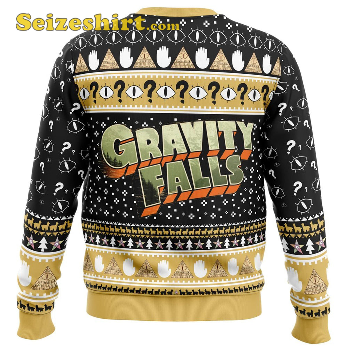 Bill Cipher Gravity Falls Ugly Christmas Colorful Ugly Christmas Sweater - Holiday Gift product image 2