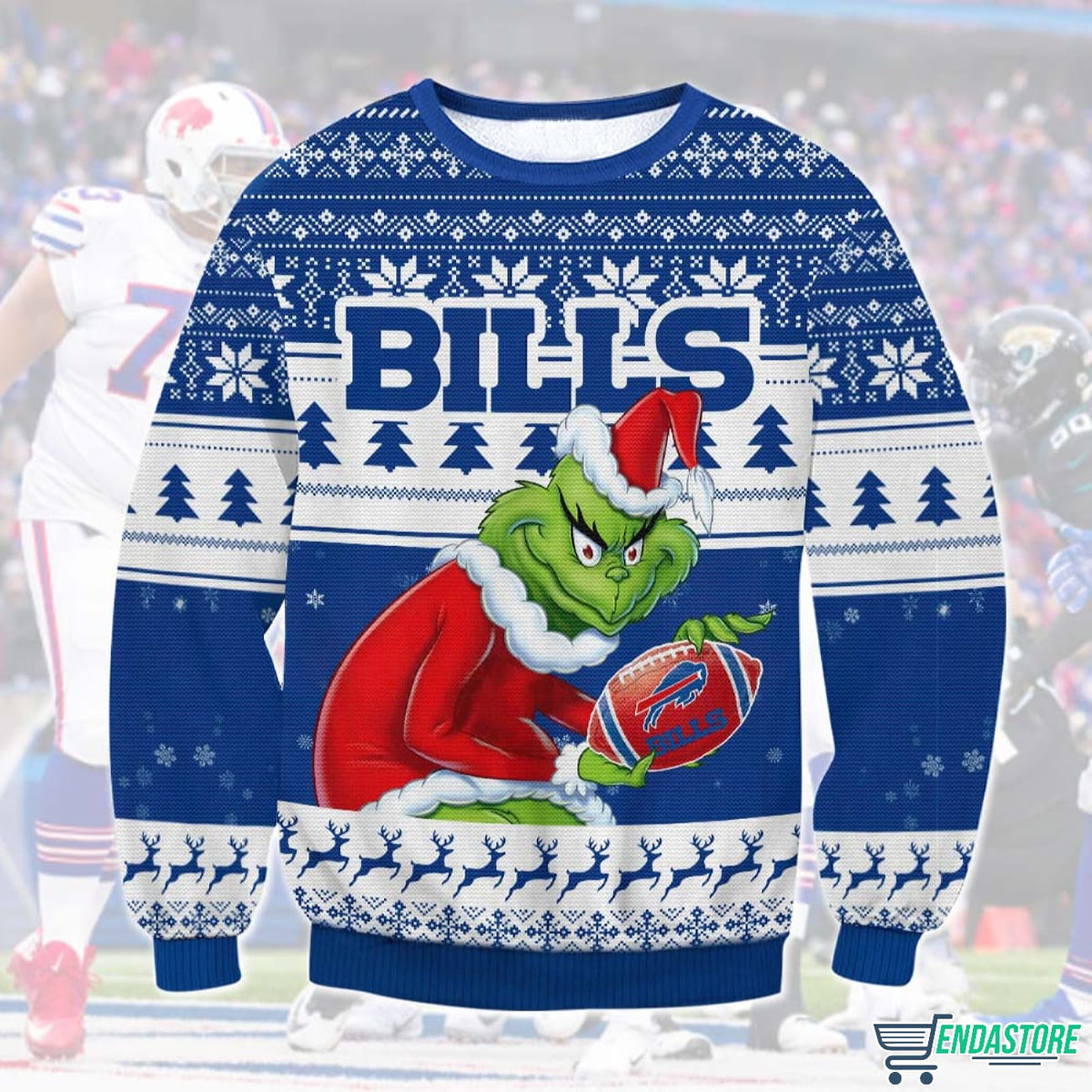 Bills Grnch 3D Ugly Christmas Sweater - Holiday Gift product image