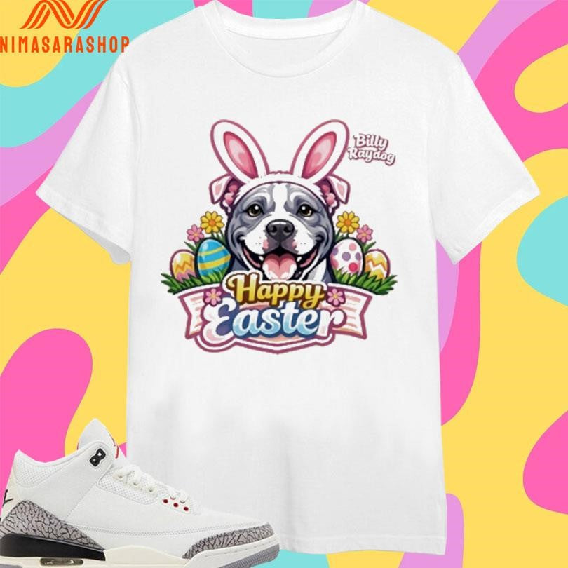 Billy Ray Dog Happy Easter - Adult & Kids T-Shirts, Sweatshirts & Hoodies apparel design preview 1