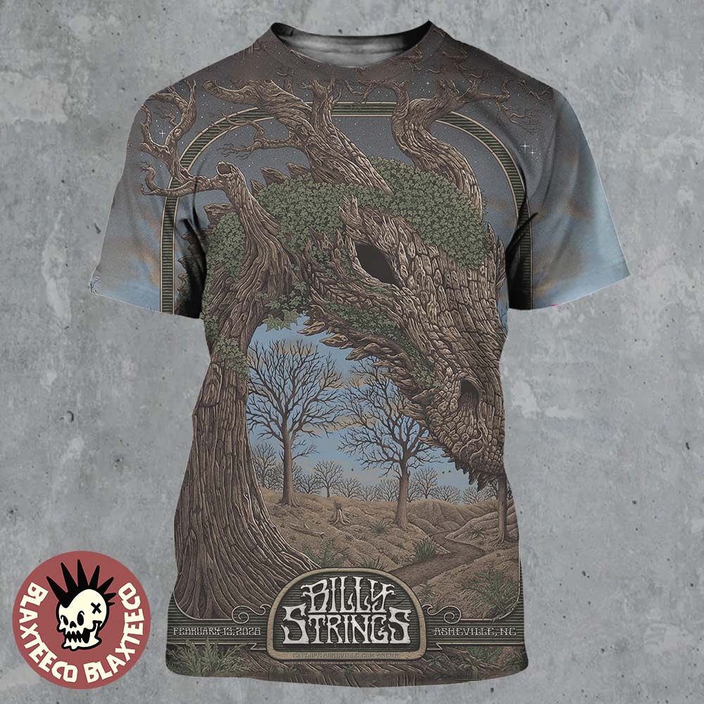 Billy Strings Asheville North Carolina 2026 Night 3 - Adult & Kids T-Shirts, Sweatshirts & Hoodies apparel design preview 1