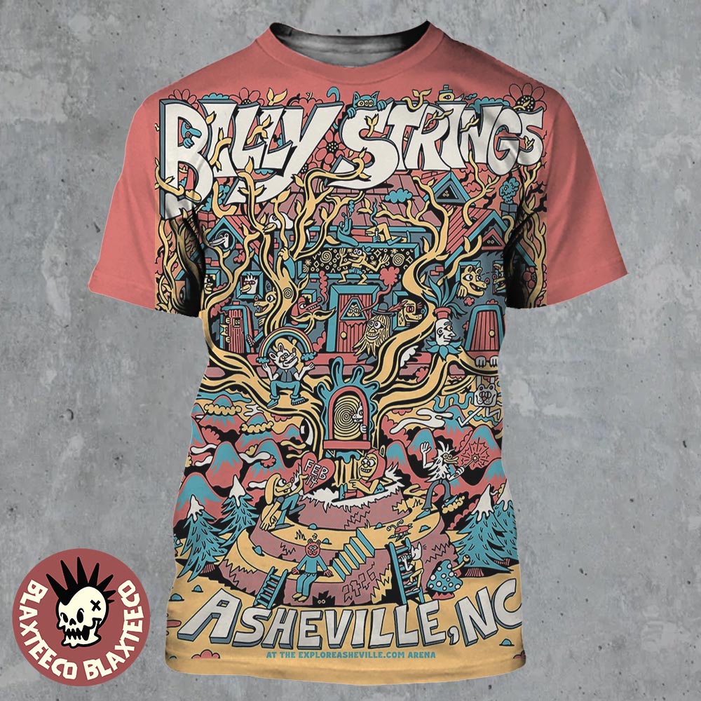 Billy Strings Asheville North Carolina 2026 Night 4 - Adult & Kids T-Shirts, Sweatshirts & Hoodies apparel design preview 1