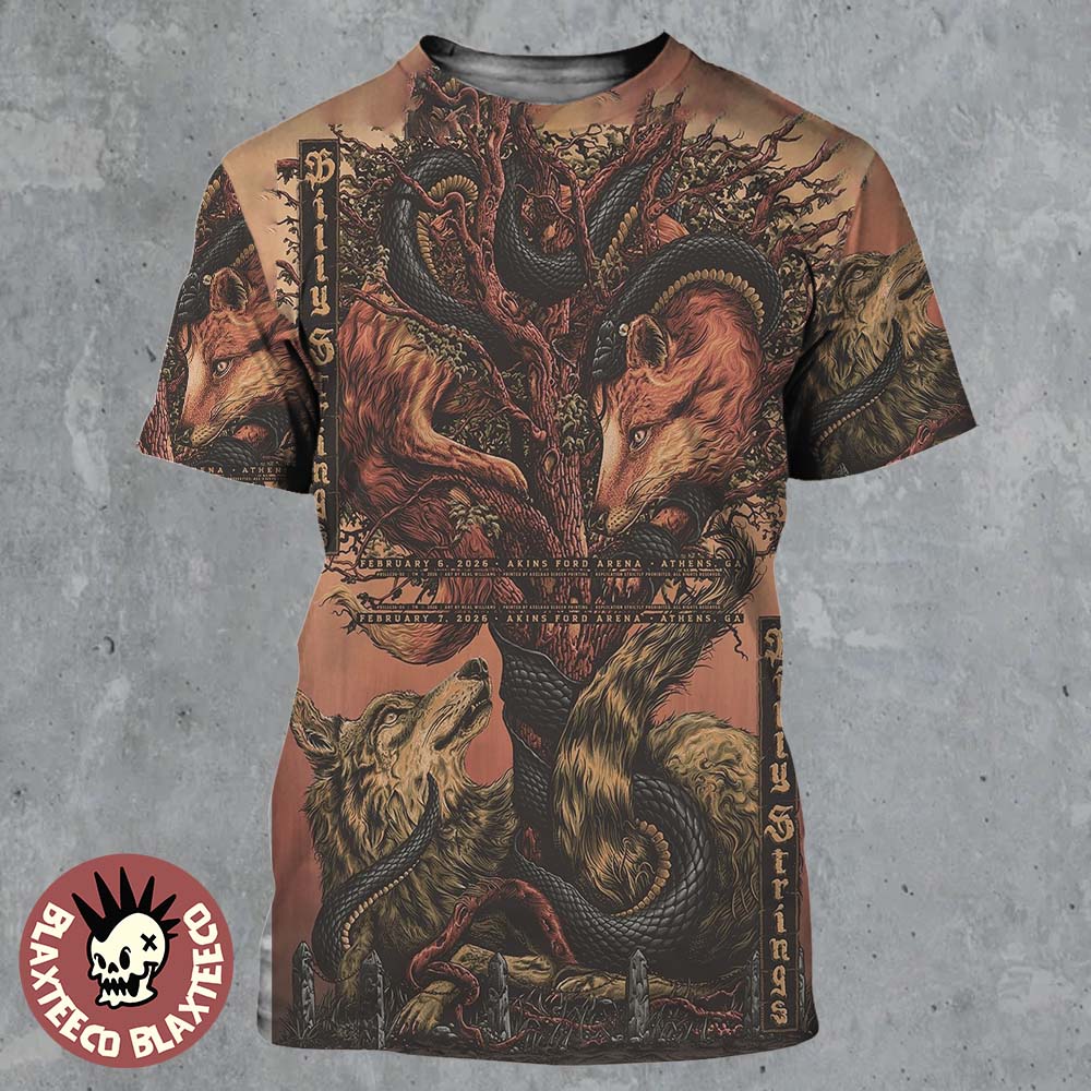 Billy Strings Athens Georgia 2026 Night 1 And 2 - Adult & Kids T-Shirts, Sweatshirts & Hoodies apparel design preview 1