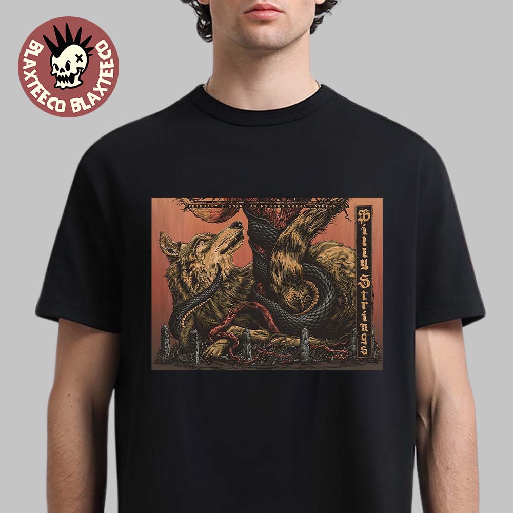 Billy Strings Athens Georgia 2026 Night 2 Gig Poster - Adult & Kids T-Shirts, Sweatshirts & Hoodies apparel design preview 1
