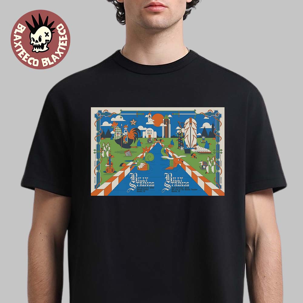 Billy Strings Austin Texas 2025 Night 1 And 2 - Adult & Kids T-Shirts, Sweatshirts & Hoodies apparel design preview 1