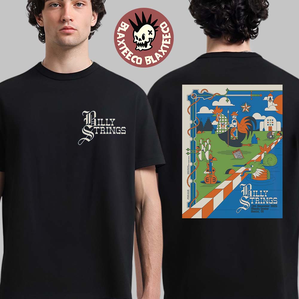 Billy Strings Austin Texas 2025 Night 1 Poster At - Adult & Kids T-Shirts, Sweatshirts & Hoodies apparel design preview 1