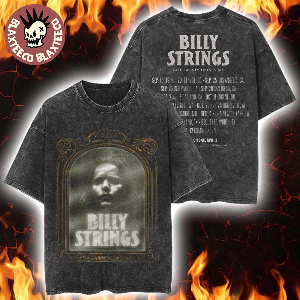 Billy Strings Fall 2026 North America Schedule Dates - Adult & Kids T-Shirts, Sweatshirts & Hoodies apparel design preview 1