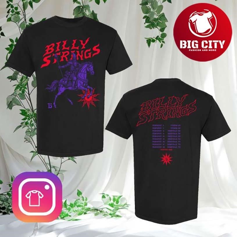 Billy Strings Knight's Tale 2026 Two Sided - Adult & Kids T-Shirts, Sweatshirts & Hoodies apparel design preview 1