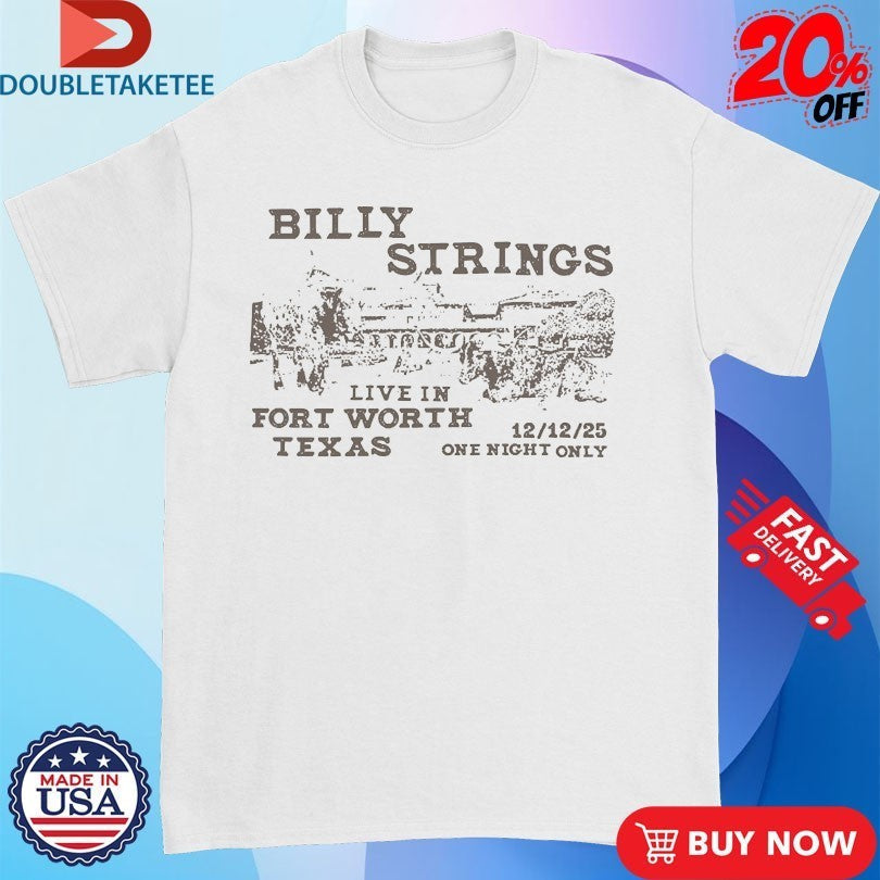 Billy Strings Live In Fort Worth, TX - Adult & Kids T-Shirts, Sweatshirts & Hoodies apparel design preview 1
