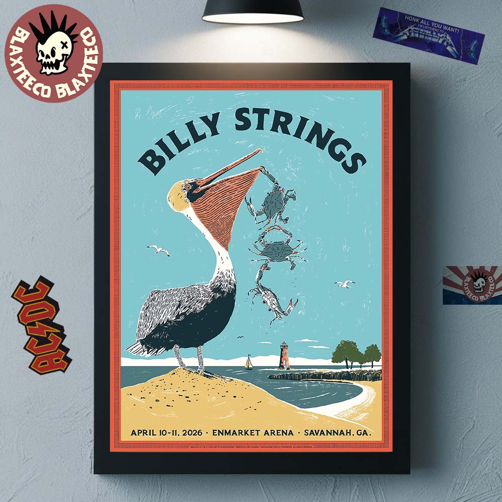 Billy Strings Savannah Georgia 2026 Dual Night Venue - Adult & Kids T-Shirts, Sweatshirts & Hoodies apparel design preview 1