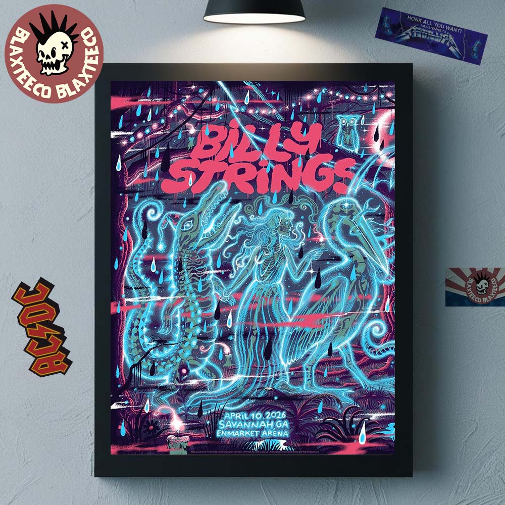 Billy Strings Savannah Georgia 2026 Night 1 Venue - Adult & Kids T-Shirts, Sweatshirts & Hoodies apparel design preview 1