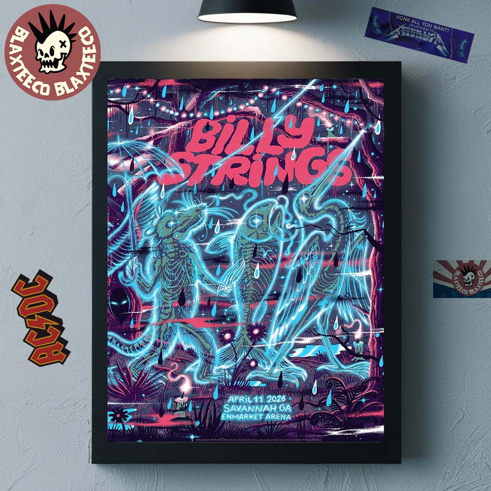 Billy Strings Savannah Georgia 2026 Night 2 Venue - Adult & Kids T-Shirts, Sweatshirts & Hoodies apparel design preview 1