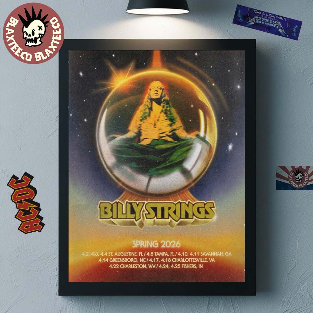Billy Strings Spring 2026 Tour On April North America - Adult & Kids T-Shirts, Sweatshirts & Hoodies apparel design preview 1