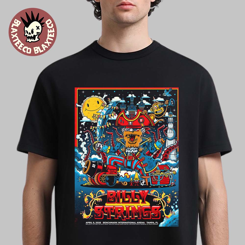 Billy Strings Tampa Florida 2026 Merch Gig Poster At - Adult & Kids T-Shirts, Sweatshirts & Hoodies apparel design preview 1