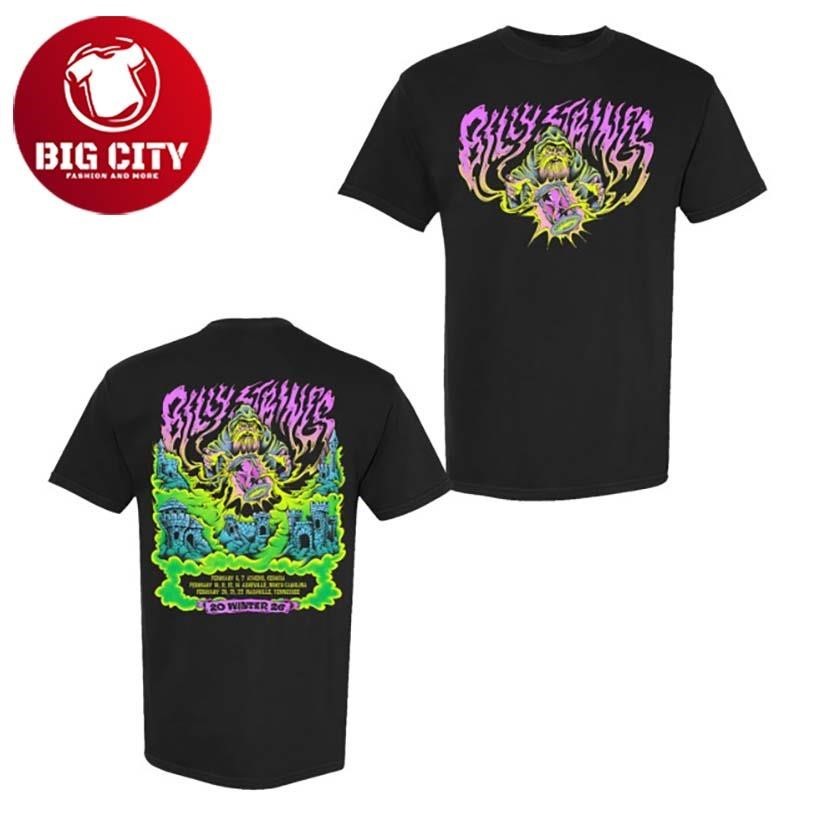 Billy Strings Winter 2026 With Dates Logan Fox Two - Adult & Kids T-Shirts, Sweatshirts & Hoodies apparel design preview 1