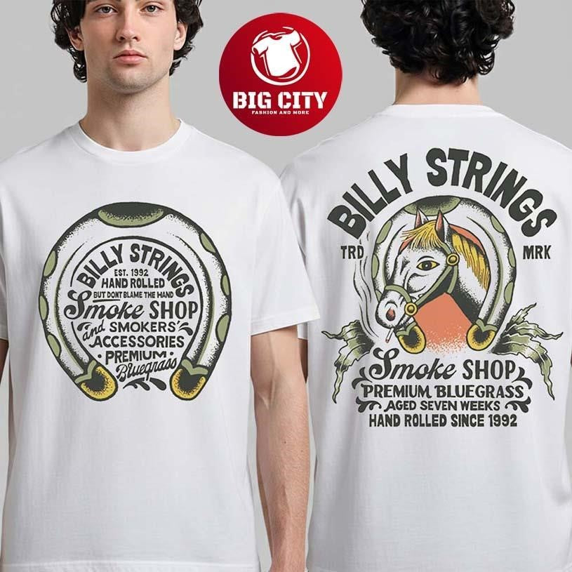 Billy Strings Winter 2026 Tour Merch Smoke Shop Horse - Adult & Kids T-Shirts, Sweatshirts & Hoodies apparel design preview 1