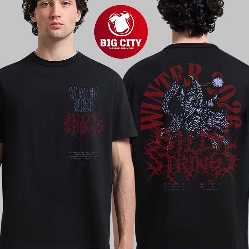 Billy Strings Winter 2026 Tour Merch Wizard Metal Two - Adult & Kids T-Shirts, Sweatshirts & Hoodies apparel design preview 1