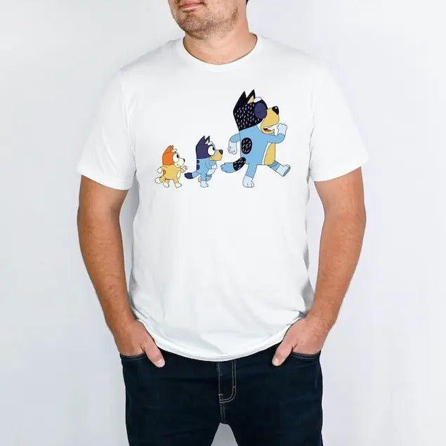 Bingo Bluey Bandit Dad Best Ever Dog Person - Adult & Kids T-Shirts, Sweatshirts & Hoodies apparel design preview 1
