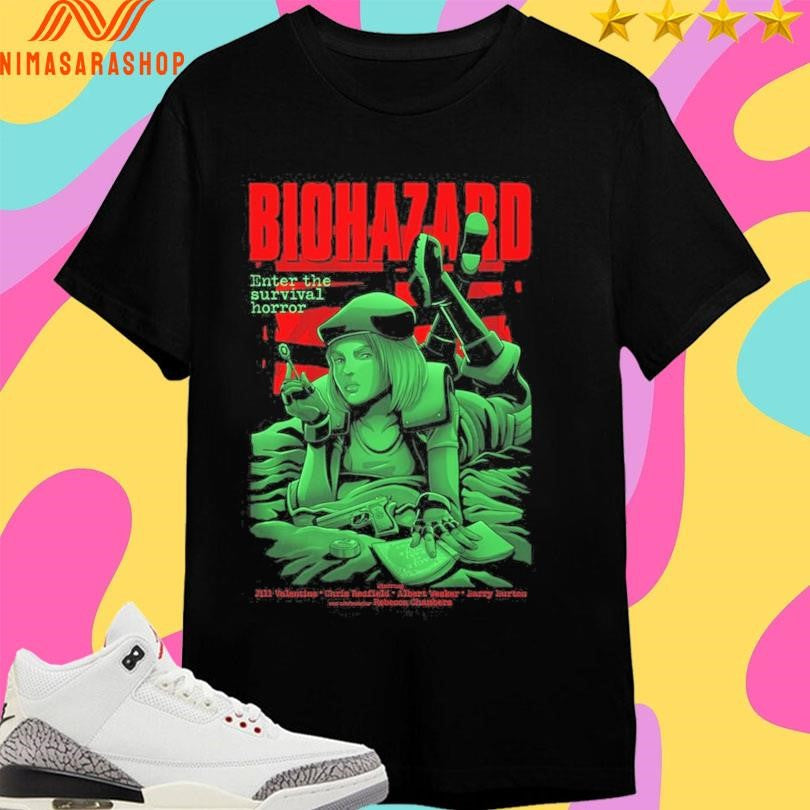 Biohazard Enter The Survival Horror Resident Fiction - Adult & Kids T-Shirts, Sweatshirts & Hoodies apparel design preview 1