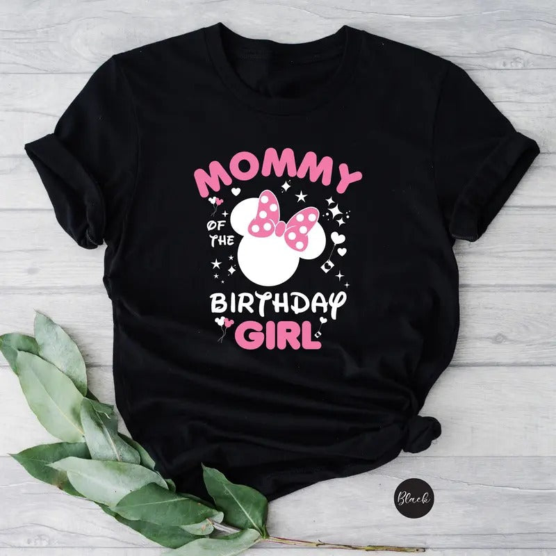 Mommy Girl Mom Teefunny Minnie Shirtbirthday - Adult & Kids T-Shirts, Sweatshirts & Hoodies apparel design preview 1