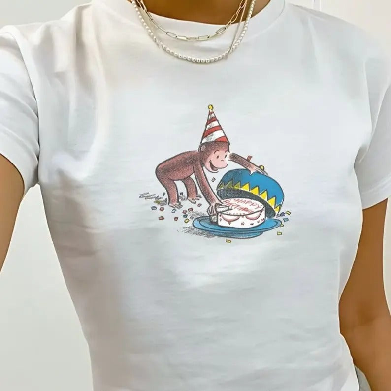 Girl Retro Cake Cartoon Baby Coquette Y2k 90s Top - Adult & Kids T-Shirts, Sweatshirts & Hoodies apparel design preview 1