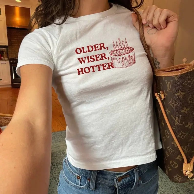 Baby Cake Older Wiser Hotter Girl Retro Vintage - Adult & Kids T-Shirts, Sweatshirts & Hoodies apparel design preview 1