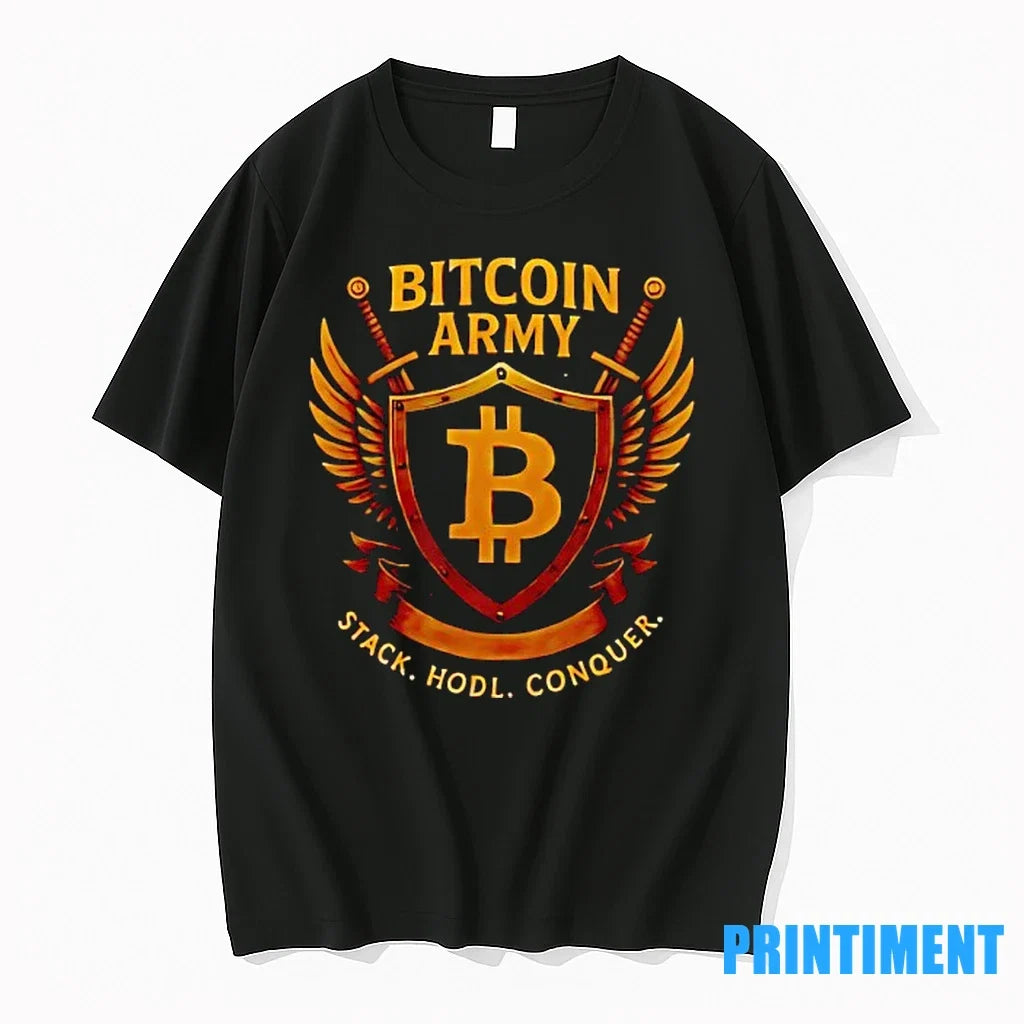 Bitcoin Army Stack Hodl Conquer Logo Sweater - Adult & Kids T-Shirts, Sweatshirts & Hoodies apparel design preview 1