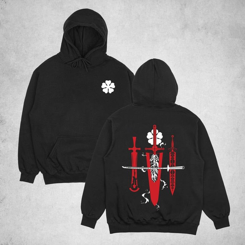 Black Clover 5 Anime Basic - Adult & Kids T-Shirts, Sweatshirts & Hoodies apparel design preview 1