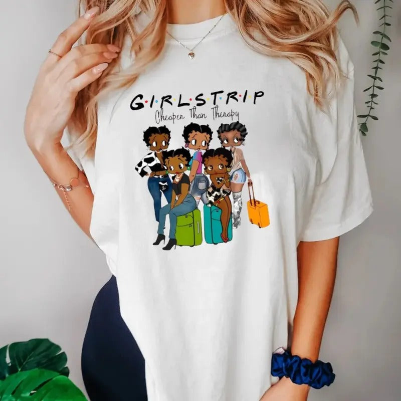 Black Trip B.Etty Bo.Op Cheaper Than Therapy Pride - Adult & Kids T-Shirts, Sweatshirts & Hoodies apparel design preview 1