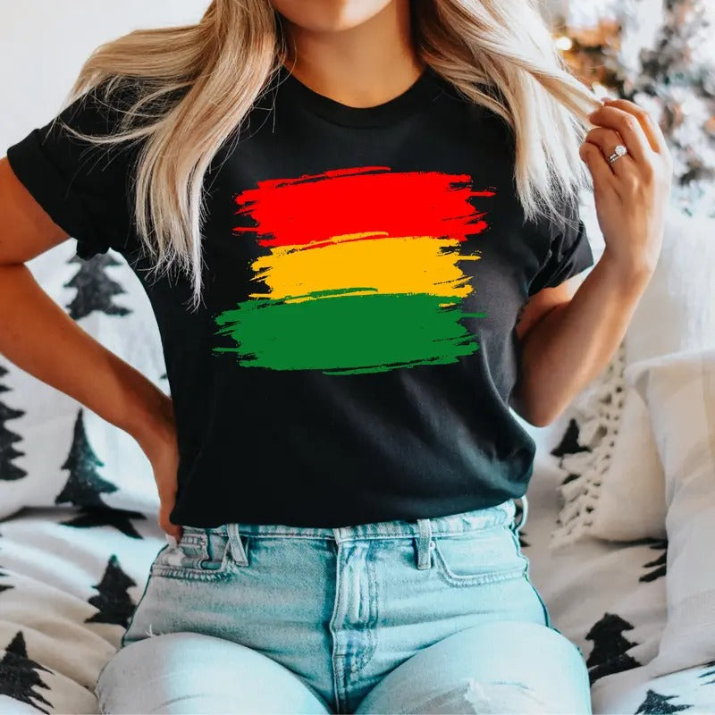 Black History Flag Awareness Proud Pride Independence - Adult & Kids T-Shirts, Sweatshirts & Hoodies apparel design preview 1