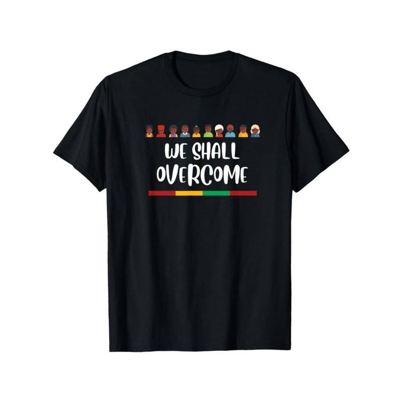 Black History We Shall Overcome Civil Rights - Adult & Kids T-Shirts, Sweatshirts & Hoodies apparel design preview 1