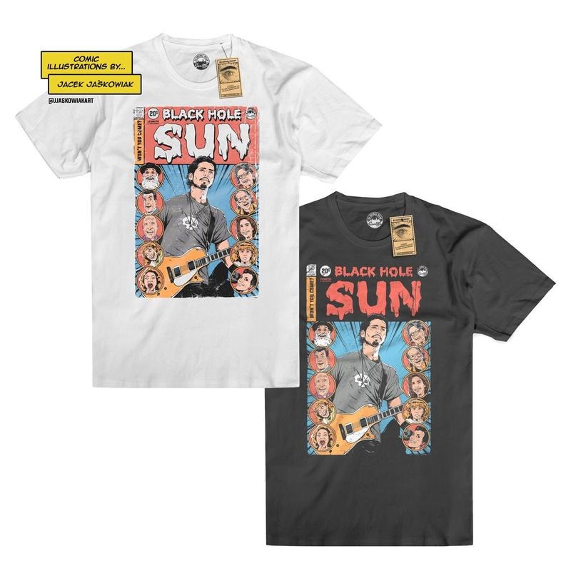 Black Hole Sun '94 Comic Book Double Pack Trending - Adult & Kids T-Shirts, Sweatshirts & Hoodies apparel design preview 1