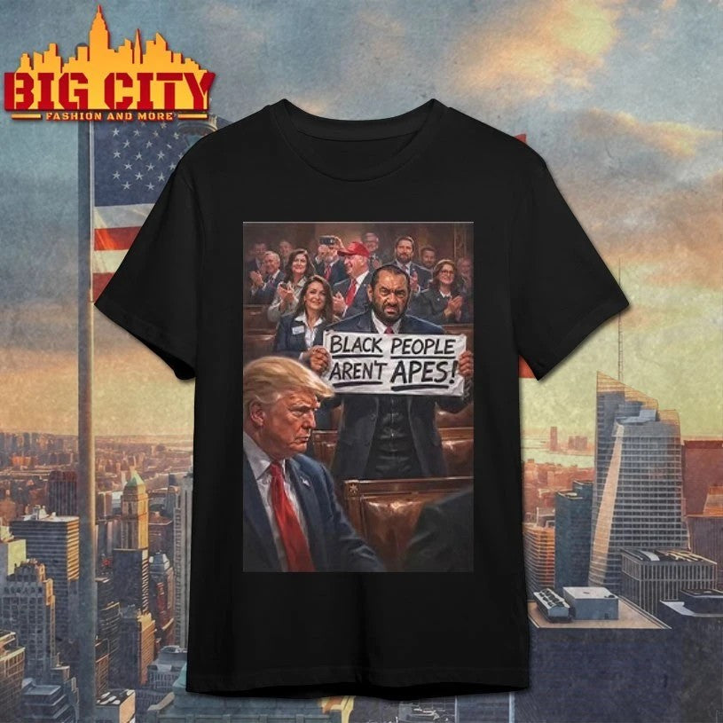Black People Aren't Apes Anti Trump - Adult & Kids T-Shirts, Sweatshirts & Hoodies apparel design preview 1