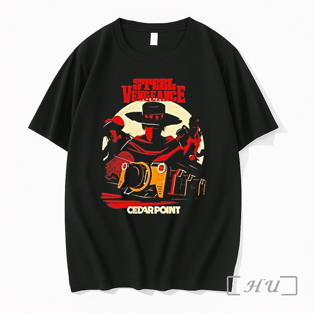 Blackjack Chess And Digger Cedar Point Steel - Adult & Kids T-Shirts, Sweatshirts & Hoodies apparel design preview 1