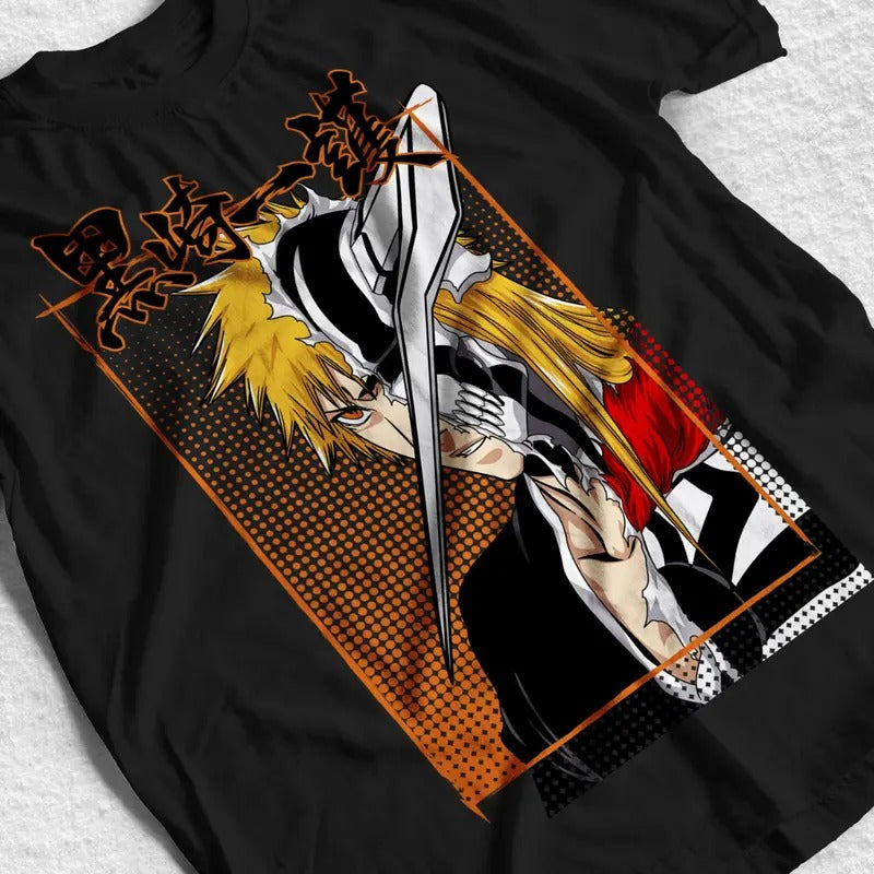 Bleach Anime Ichigo Half Vasto Lorde Manga Lover Ball - Adult & Kids T-Shirts, Sweatshirts & Hoodies apparel design preview 1