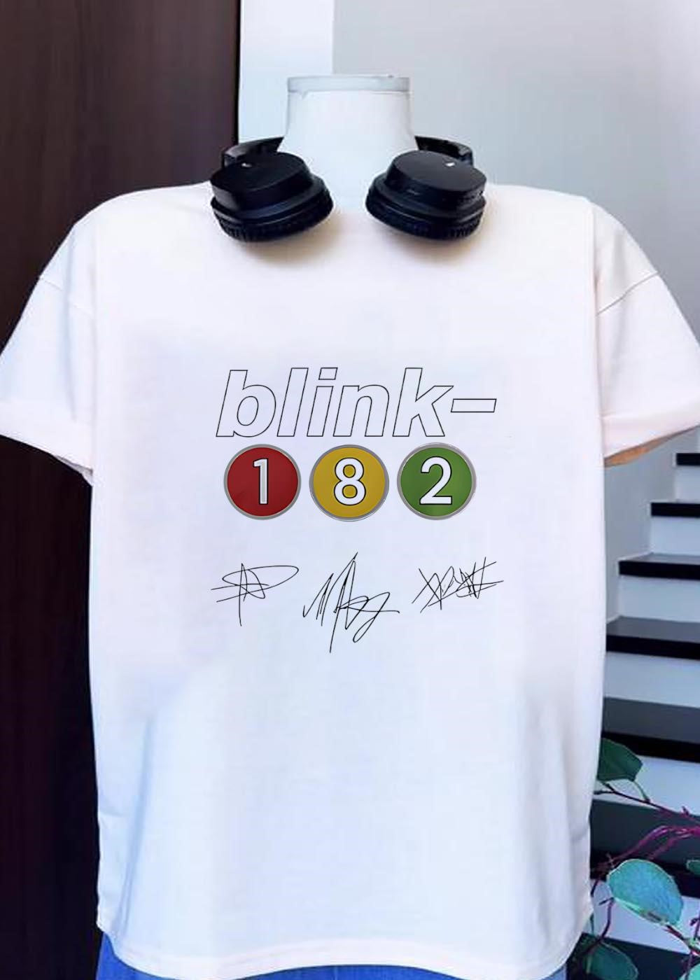 Blink-182 Band Members Signature - Adult & Kids T-Shirts, Sweatshirts & Hoodies apparel design preview 1