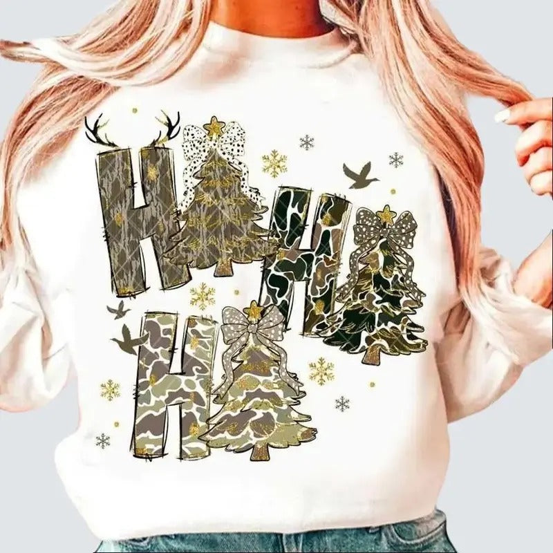 Blink Ho Camo Tree Coquette Dalmatian Dots - Adult & Kids T-Shirts, Sweatshirts & Hoodies apparel design preview 1