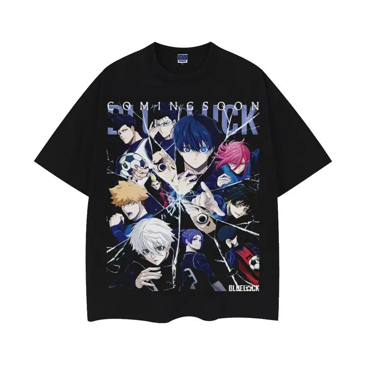 Blue Lock "Broken Trust" Vintage Anime 100% Cotton - Adult & Kids T-Shirts, Sweatshirts & Hoodies apparel design preview 1