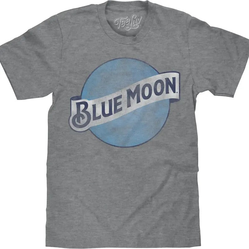 Blue Moon Color Logo Big Tall Gray - Adult & Kids T-Shirts, Sweatshirts & Hoodies apparel design preview 1