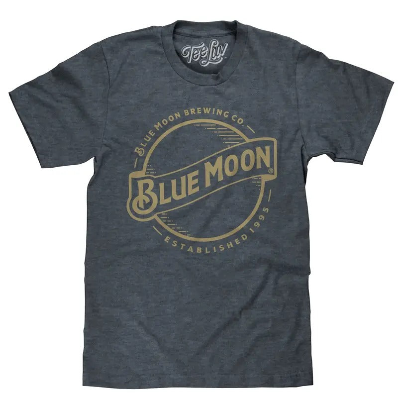 Blue Moon Gold Print Logo Indigo - Adult & Kids T-Shirts, Sweatshirts & Hoodies apparel design preview 1