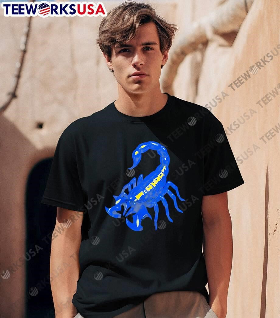 Blue Neon Scorpion Venom Strike Men's - Adult & Kids T-Shirts, Sweatshirts & Hoodies apparel design preview 1