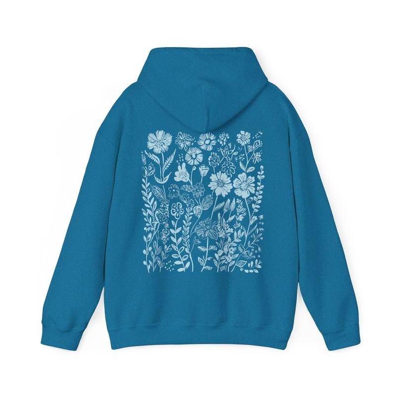 Blue Wildflower Flower Cute Baby Plant Granola Girl - Adult & Kids T-Shirts, Sweatshirts & Hoodies apparel design preview 1