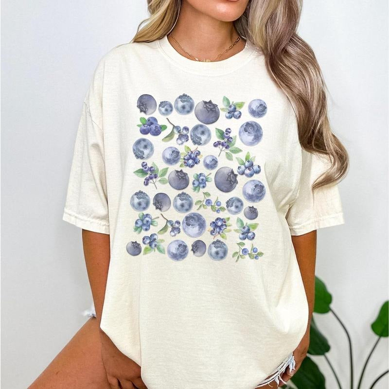 Blueberries Fruit Vintage Foodie Plant Lover Gardener - Adult & Kids T-Shirts, Sweatshirts & Hoodies apparel design preview 1