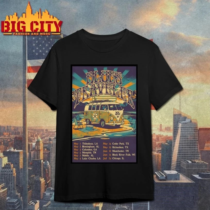 Blues Traveler Summer Tour 2026 Poster - Adult & Kids T-Shirts, Sweatshirts & Hoodies apparel design preview 1