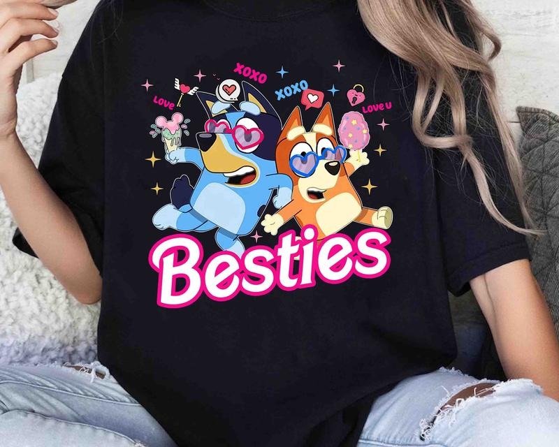 Bluey Bingo Besties Mumlife - Adult & Kids T-Shirts, Sweatshirts & Hoodies apparel design preview 1